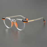 Oswald Vintage Designer Acetate Glasses Frame Round Frames Southood Transparent